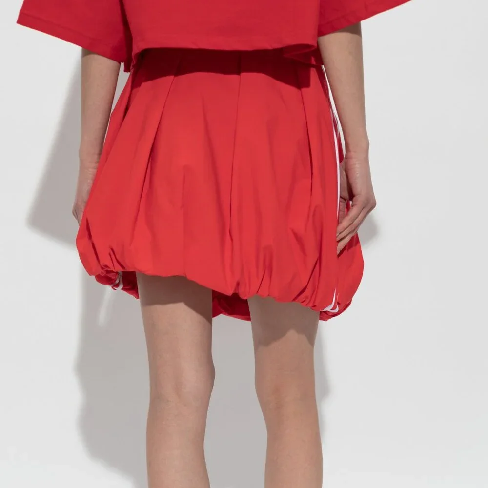 Adidas Originals Adilenium Season 3 bubble Balloon mini skirt in Red - Picture 4 of 5